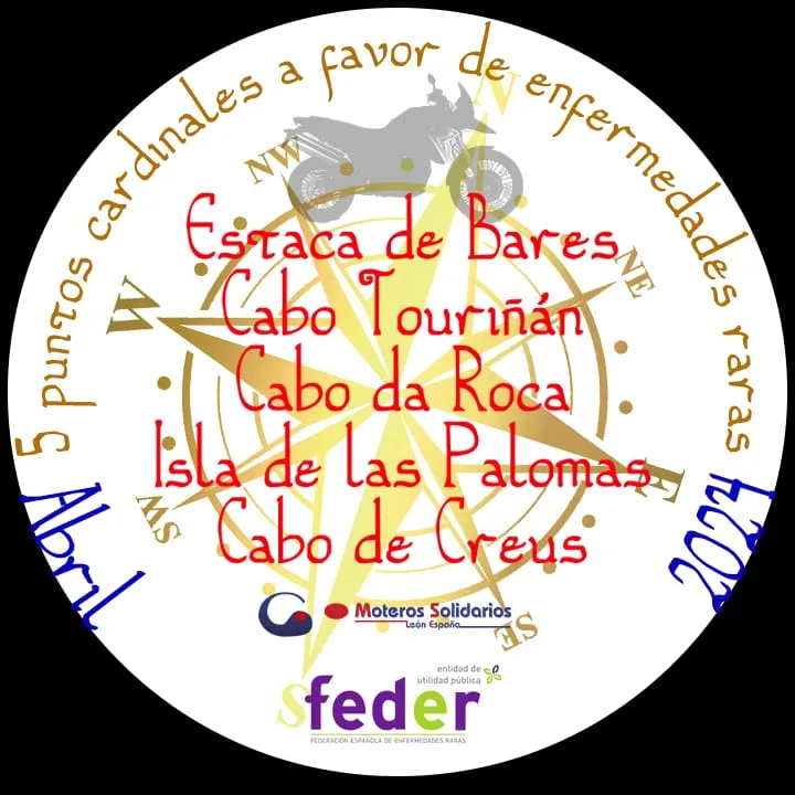 5puntos cardinales pegatina