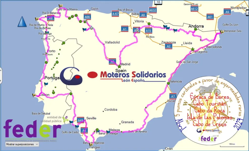 5puntos cardinales ruta