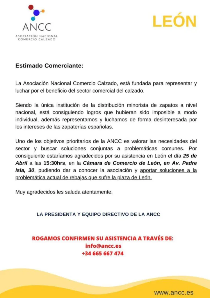 Asociación Nacional del Calzado nota prensa