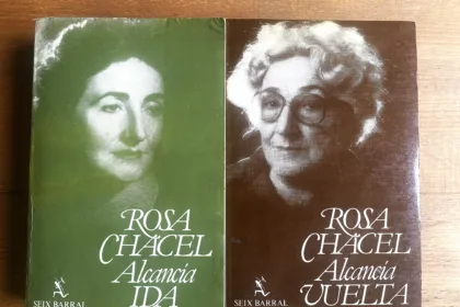 Primera edición (1982) de los diarios de Rosa Chacel: "Alcancía. Ida" y "Alcancía. Vuelta".