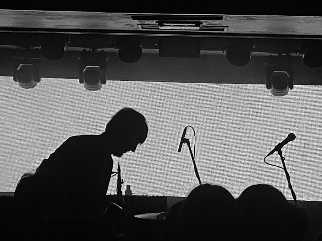 Los contrastes cromáticos y las siluetas fueron una constante en el juego de luces del concierto de Rufus T. Firefly en Porta Caeli. Foto: Social24Horas