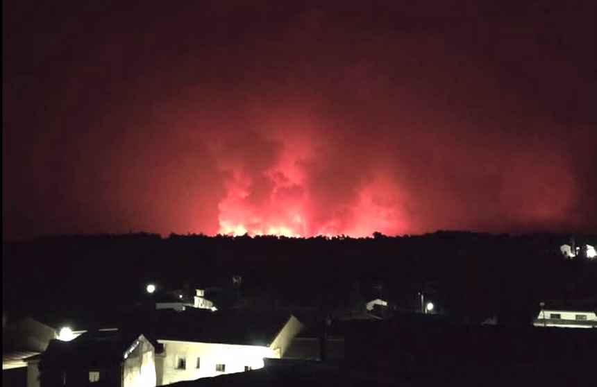 Zamora es una de las provincias más afectadas por el fuego en toda España este verano. Foto: Coordinadora Rural Zamora