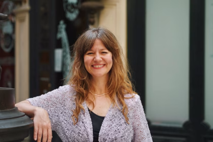La artista vallisoletana Pati Duque, fotografiada en el Pasaje Gutiérrez. Foto: África Bona