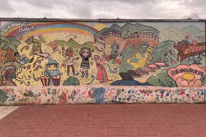 Mural en la avenida de Segovia, en el barrio de Las Delicias. Foto: Social24Horas