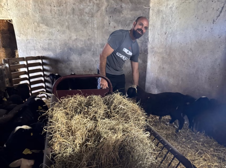 Manuel Choya, en su trabajo diario en El Redil del Oeste. Foto: Lina Vergara