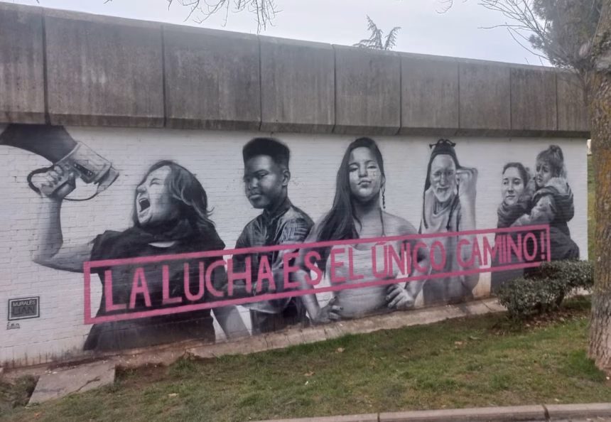 El popular barrio burgalés de Gamonal se ha convertido en referente de lucha vecinal. Foto: CSR Gamonal
