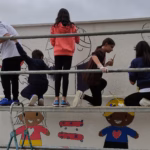 Murales en colegios vallisoletanos y en colegios de La Antigua y San Pedro de Yepocapa, parte del proyecto de cooperación. Foto: Rekko Ibérica