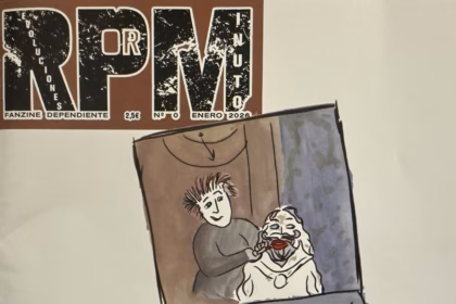Portada del número 1 del fanzine RPM, obra de Vera Velasco