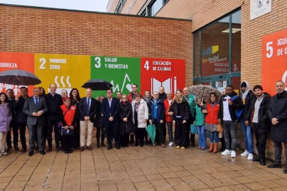 El objetivo de la acción es fomentar la defensa de los derechos humanos. Foto: Cruz Roja Valladolid