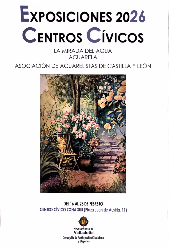 Cartel oficial de la exposición "La mirada del agua"