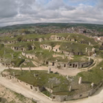 Imagen aérea del municipio de Baltanás, tomada con un dron. Foto: Ayuntamiento de Baltanás