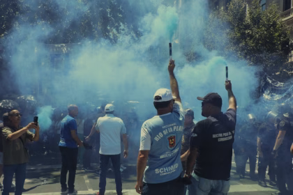 Una de las huelgas convocadas en Argentina contra las medidas económicas de Milei. Foto: ITF Américas