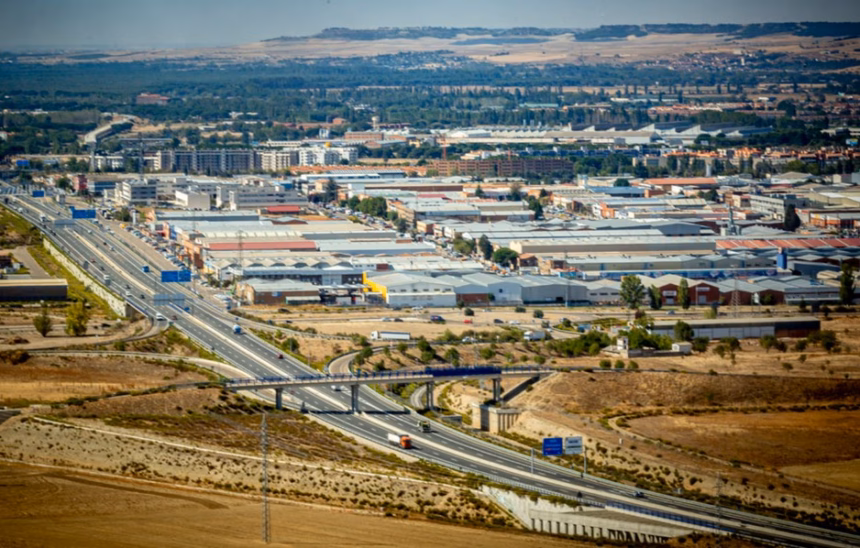 Imagen aérea del Polígono de San Cristóbal, en Valladolid. Foto: Asociación Polígono de San Cristóbal