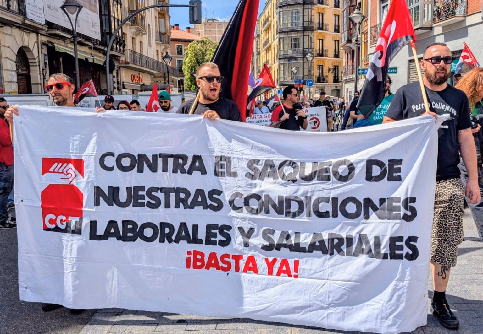 Una de las movilizaciones de CGT Metal Valladolid. Foto: CGT Valladolid