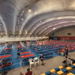 Trabajo de Cruz Roja en Ávila, en los polideportivos transformados en albergues temporales. Foto: Cruz Roja