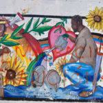 Vandalización del mural de Sara Macho en Valladolid. Foto: Fundación Triángulo