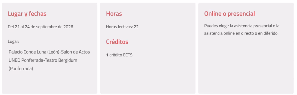 Programa Congreso cines y teatro