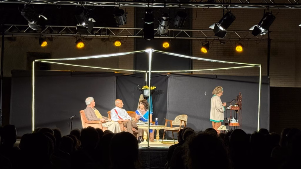 Un momento de Salvaje, la obra con la que la compañía leonesa Teatro, Teatro clausuró el IX Festival de Teatro Amateur de Onzonilla.