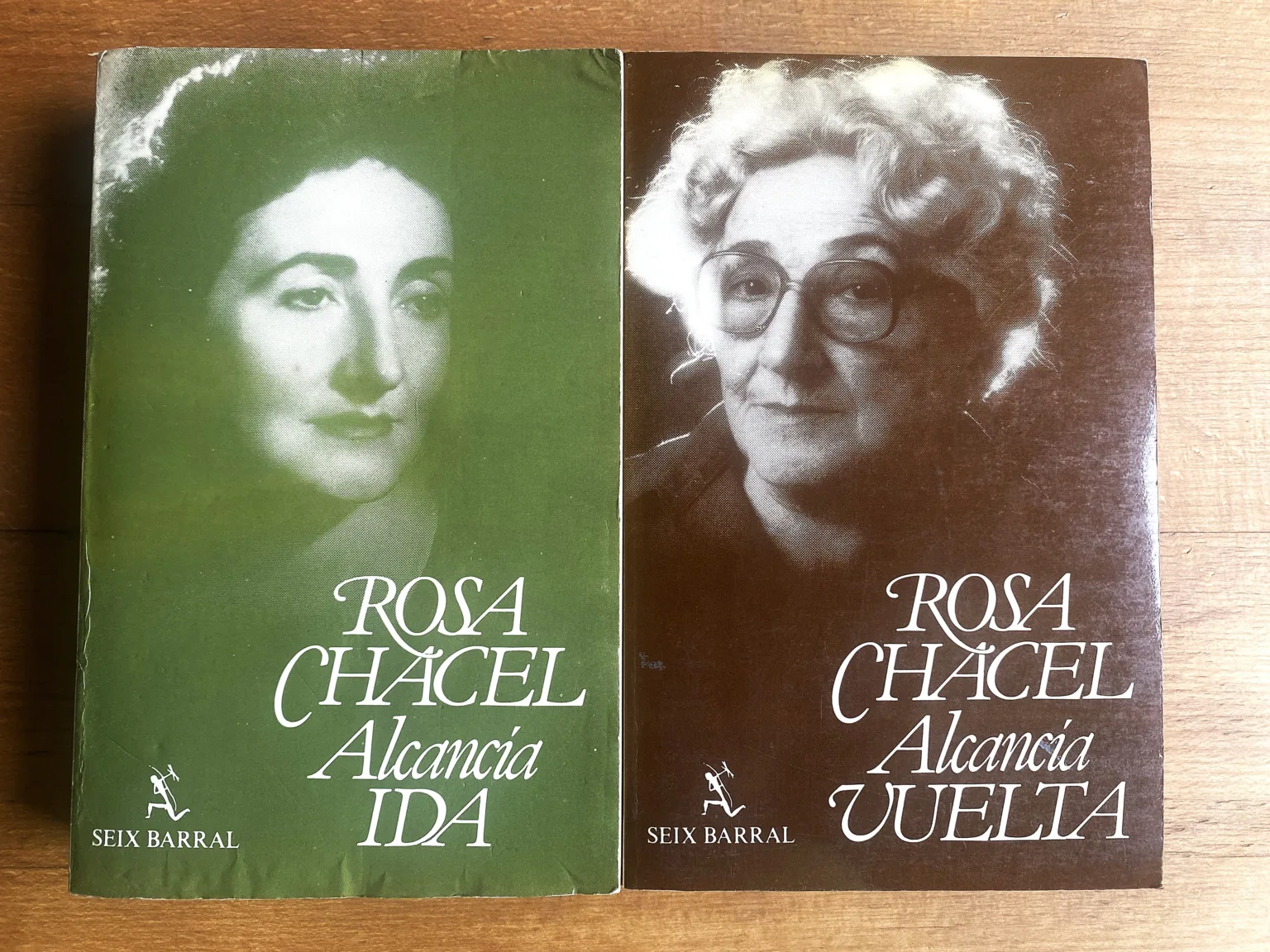 Primera edición (1982) de los diarios de Rosa Chacel: "Alcancía. Ida" y "Alcancía. Vuelta".