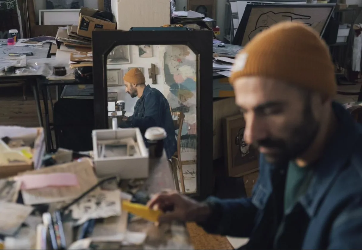 El artista vallisoletano Gonzalo de Miguel, fotografiado por Cristina R. Vecino (El Carrusel Taller de Fotografía)