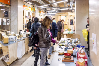 Anterior edición de la Feria Creativa de Galerías VA, uno de los escaparates más activos del talento artístico vallisoletano. Foto: Galerías VA.