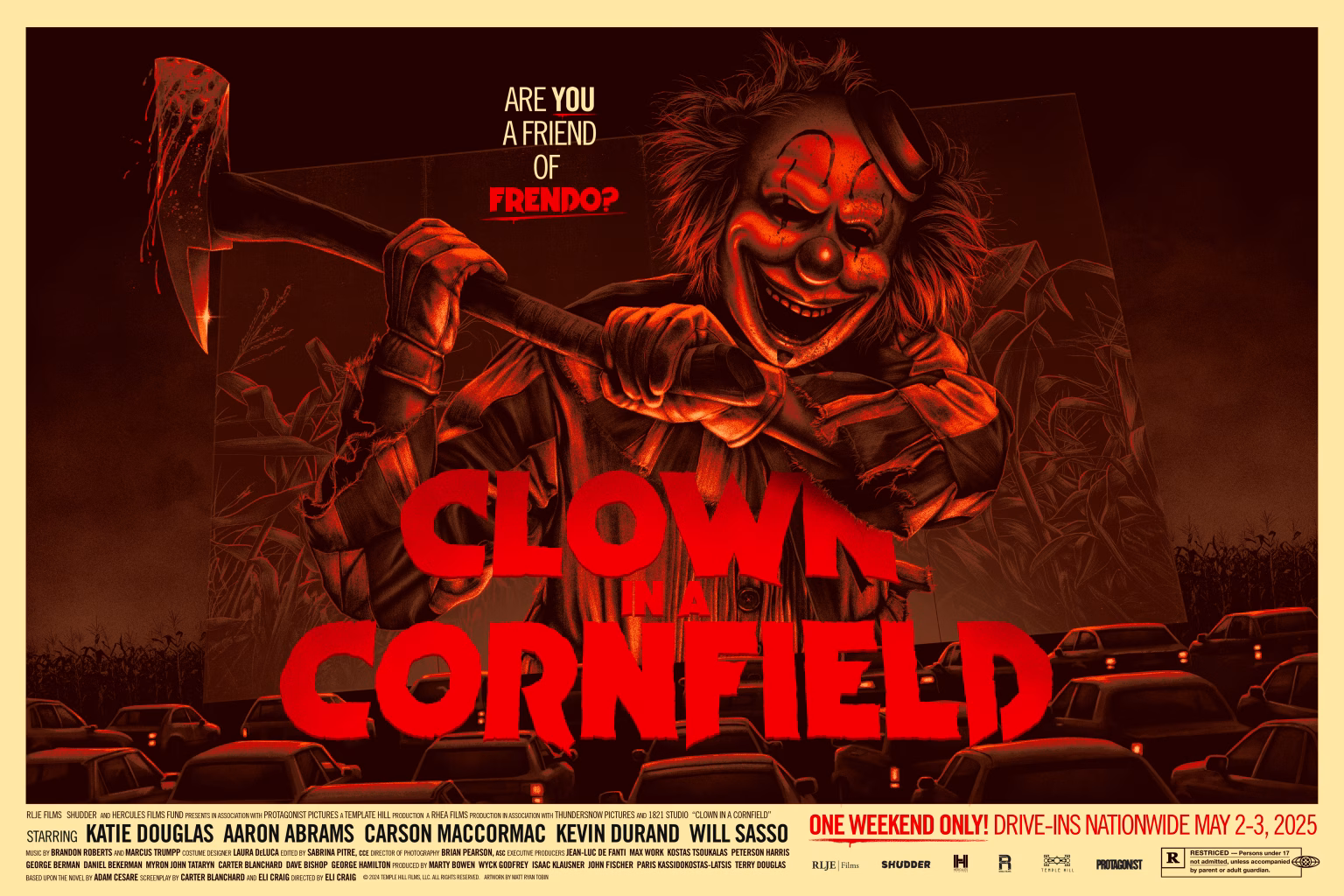 Cartel de la película ganadora del PUFA 2025, un slasher estadounidense, con una antigua fábrica como centro de las controversias