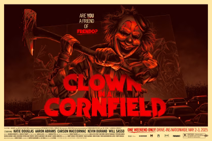 Cartel de la película ganadora del PUFA 2025, un slasher estadounidense, con una antigua fábrica como centro de las controversias