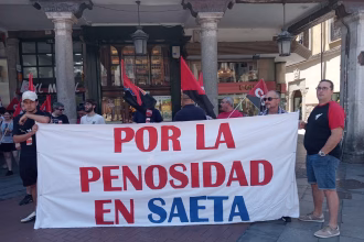 Concentración de repulsa a las condiciones laborales en la fundición Saeta. Foto: CGT Valladolid
