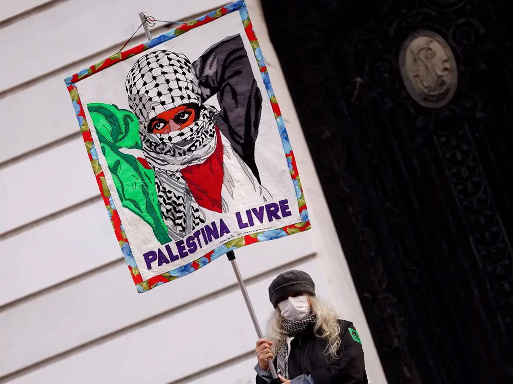 La solidaridad con Palestina es un movimiento que recorre el mundo. En la imagen, Río de Janeiro (Brasil). Foto: Tânia Rêgo (Agência Brasil)