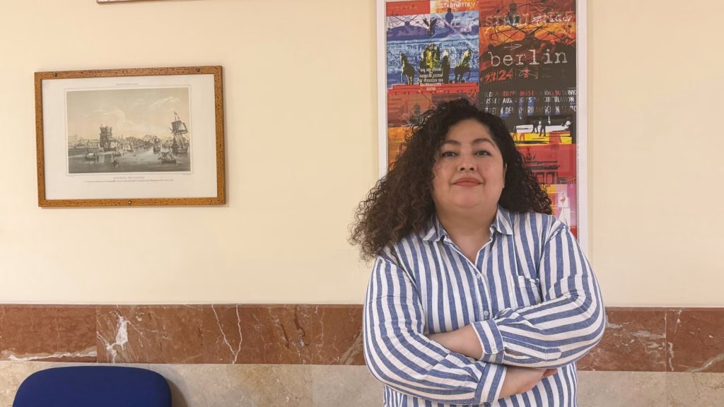 La periodista salvadoreña Angélica Cárcamo conversó con Social24Horas en su visita a la Universidad de Valladolid. Foto: Beatriz Castañeda Aller