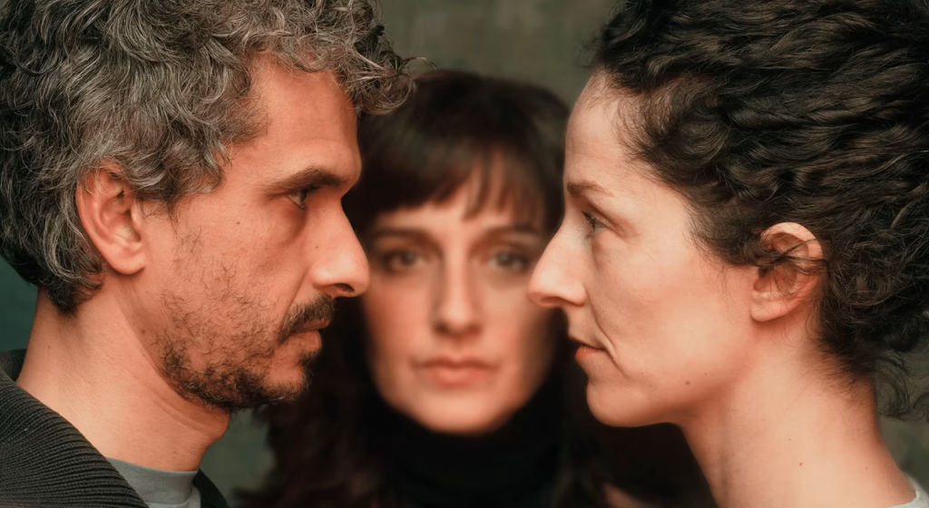 San Miguel (dcha), junto a Pablo Rodríguez y Patricia Estremera en La mirada del otro. Foto: Proyecto 43-2