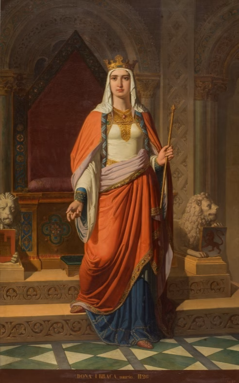 Doña Urraca. óleo de Carlos Múgica y Pérez (Museo Nacional del Prado)