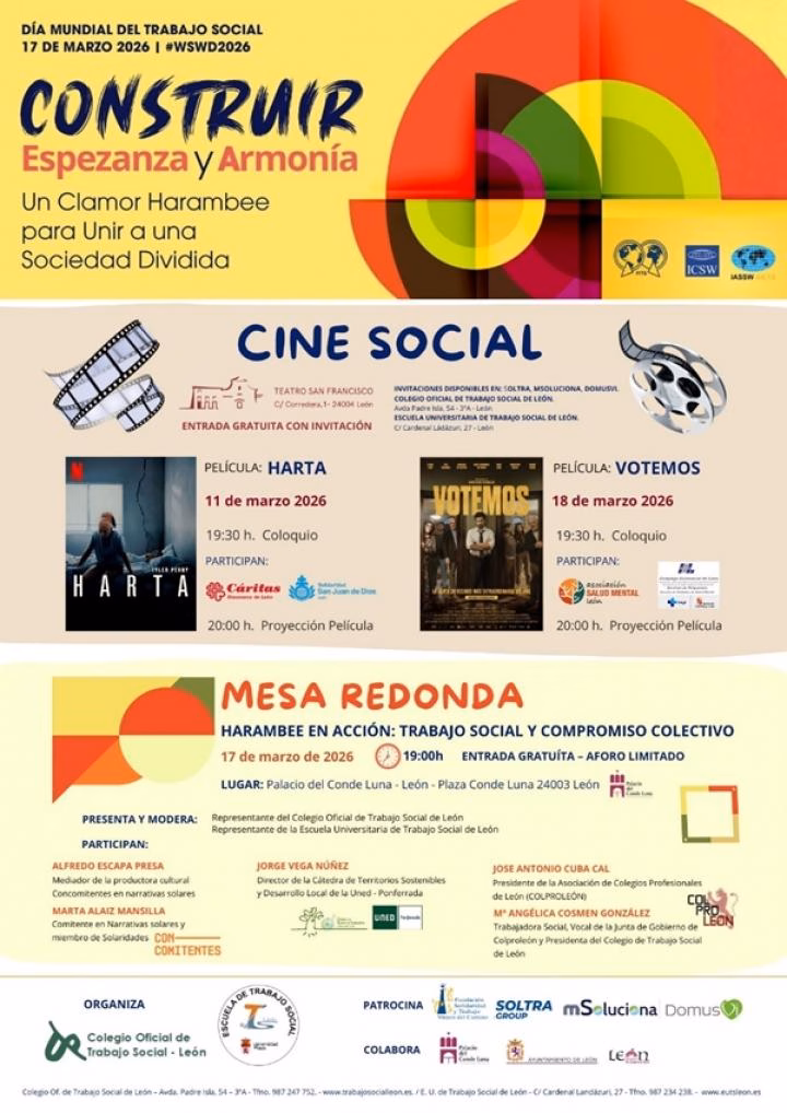 Cartel Día Mundial Trabajo Social