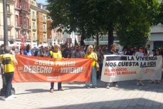 Concentración en la plaza de la Libertad (Valladolid) el pasado sábado 30 de mayo. Foto: S.F.