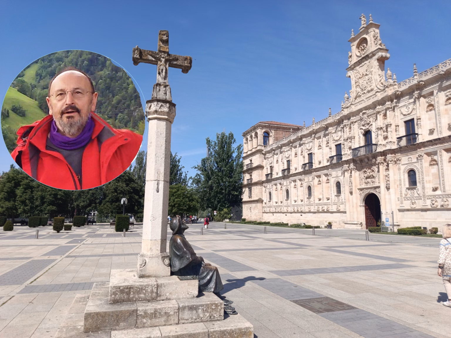 Ángel Herranz Camino de Santiago (Fotocomposición: Redacción Social24Horas)