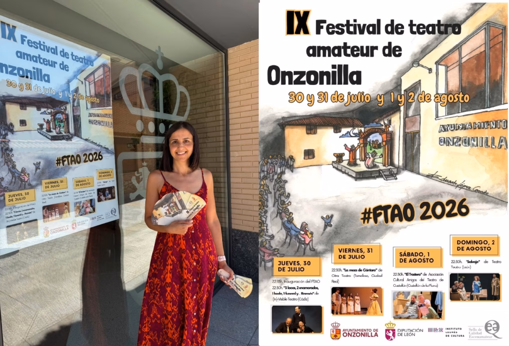 Presentación de la programación de la edición 2026. Cartel oficial del IX Festival de Teatro Amateur de Onzonilla