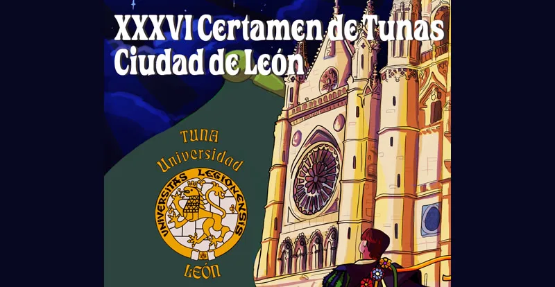 Cartel XXXVI Certamen de Tunas Ciudad de León