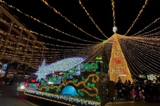 Luces Navidad Santo Domingo - León